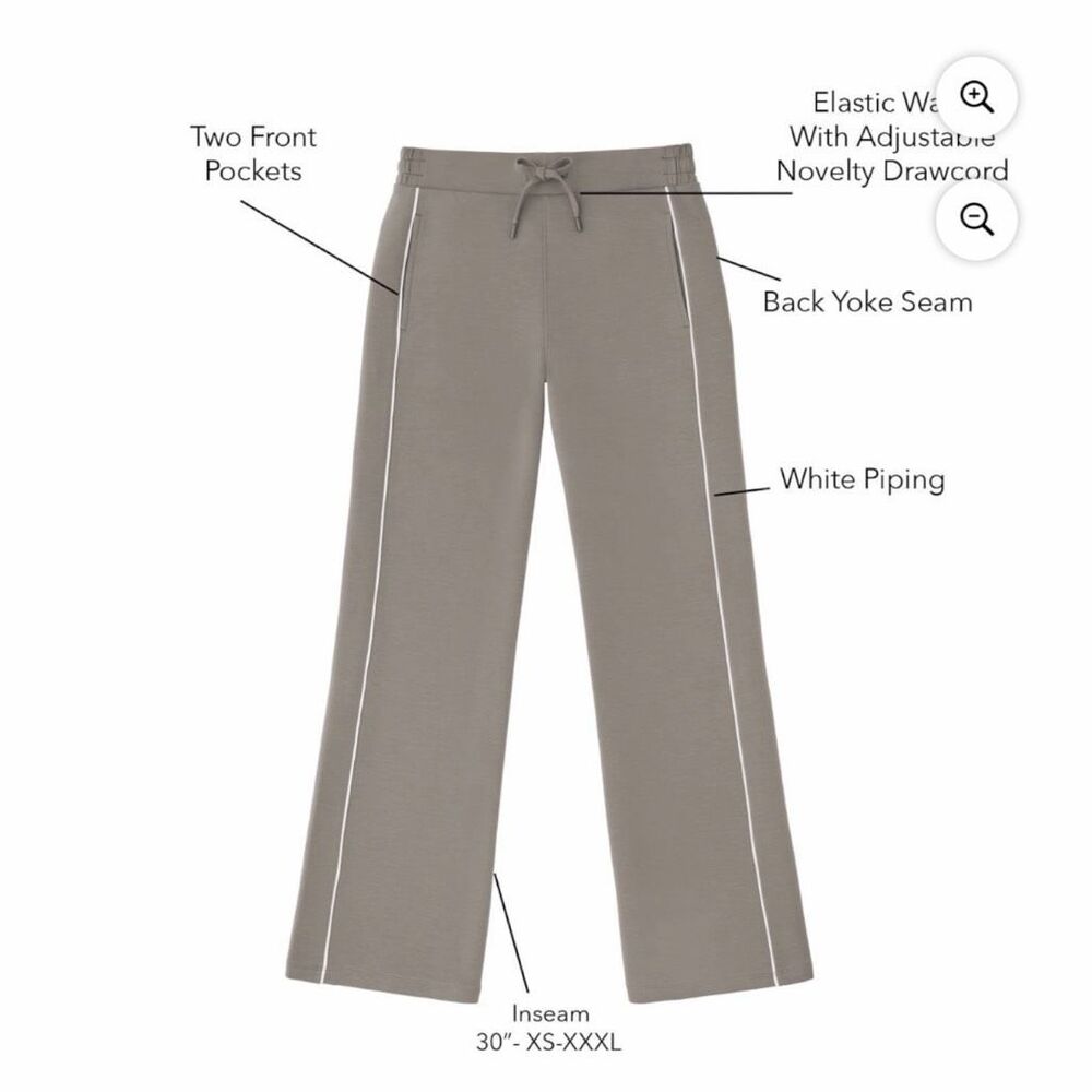 Member's Mark Women's Sandwash Wide Leg Pant Size Large - Picture 6 of 7